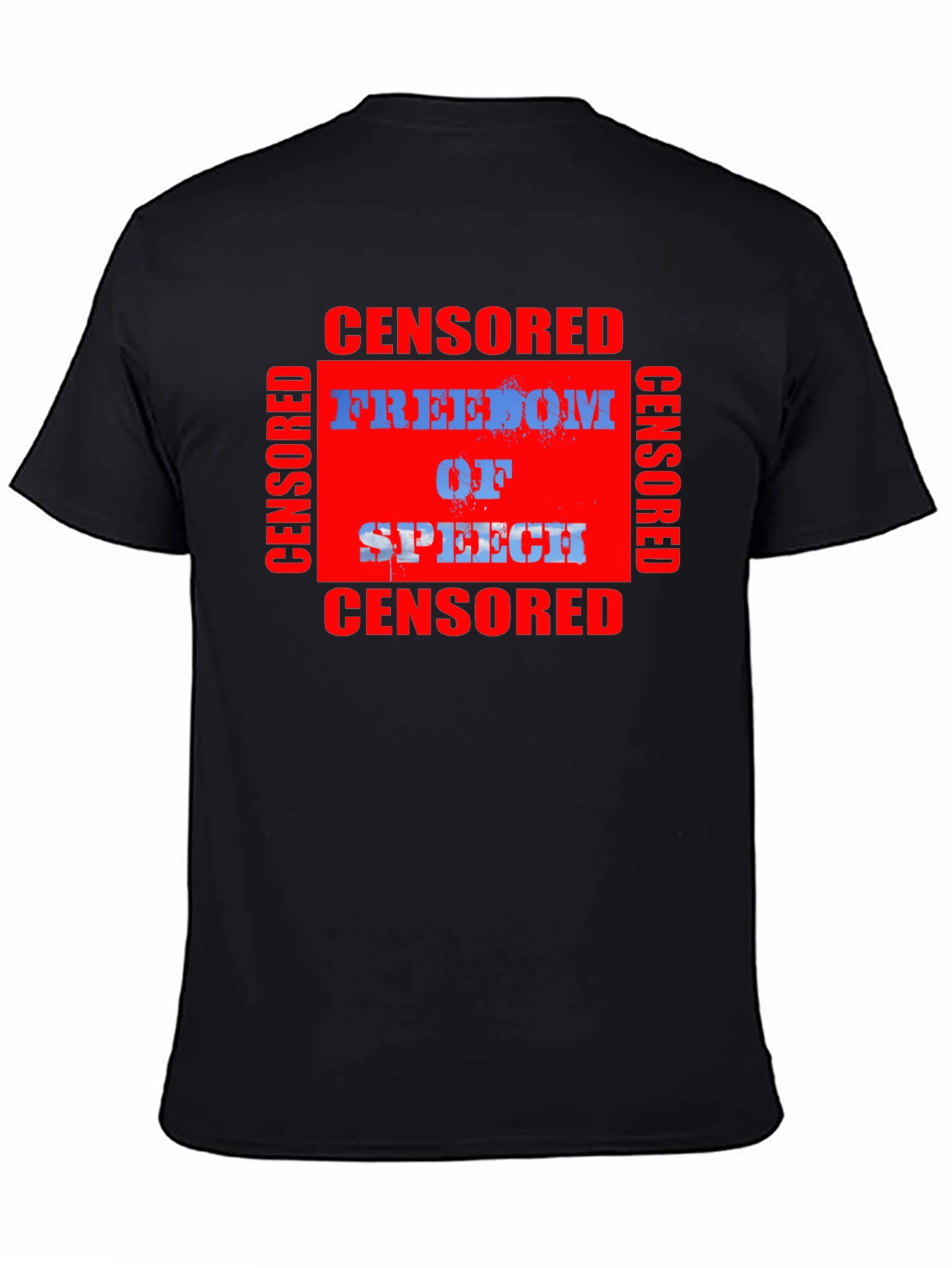 Censored Freedom of Speech Graphic T-Shirt