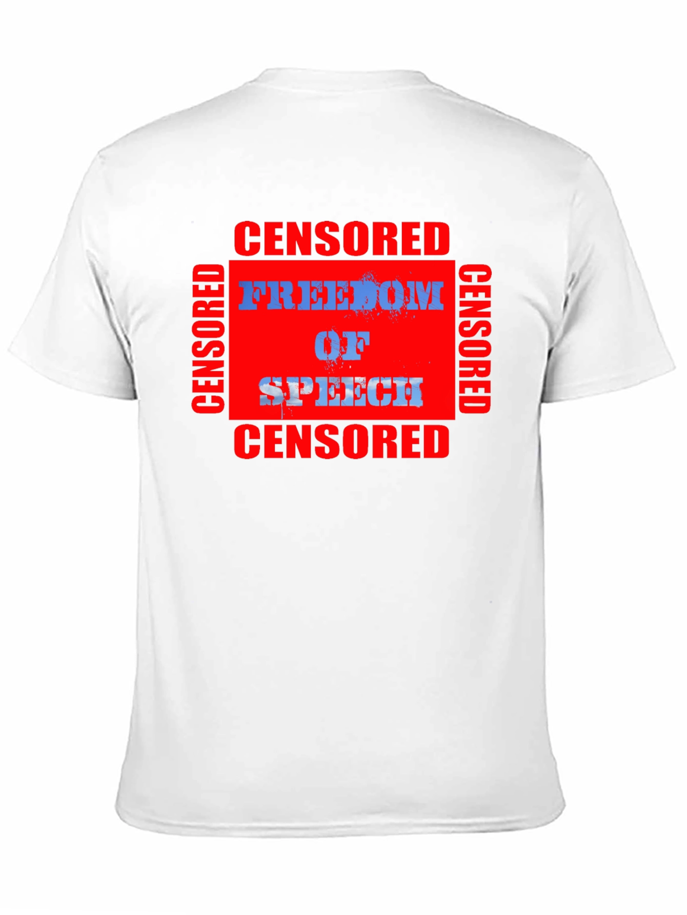 Censored Freedom of Speech Graphic T-Shirt