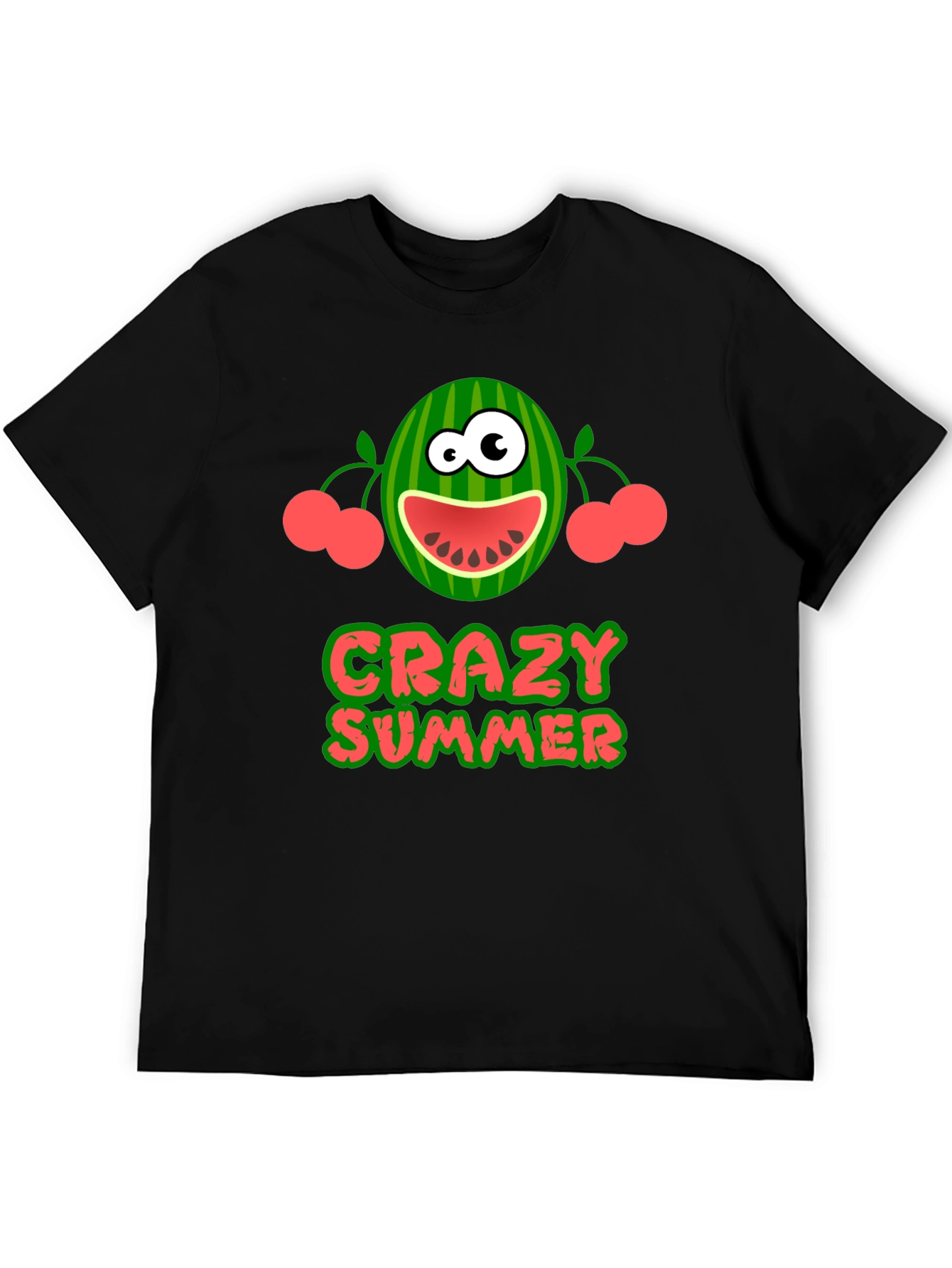 Crazy Summer Graphic Tee - Fun Watermelon Design