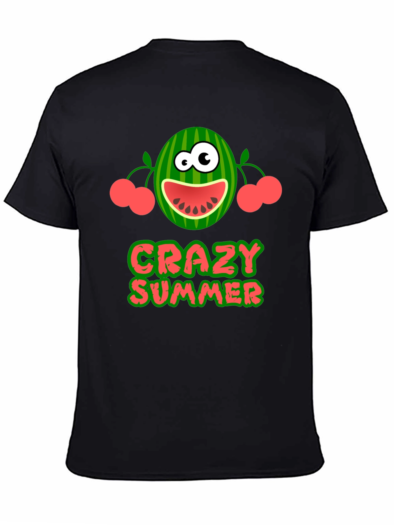 Crazy Summer Graphic Tee - Fun Watermelon Design