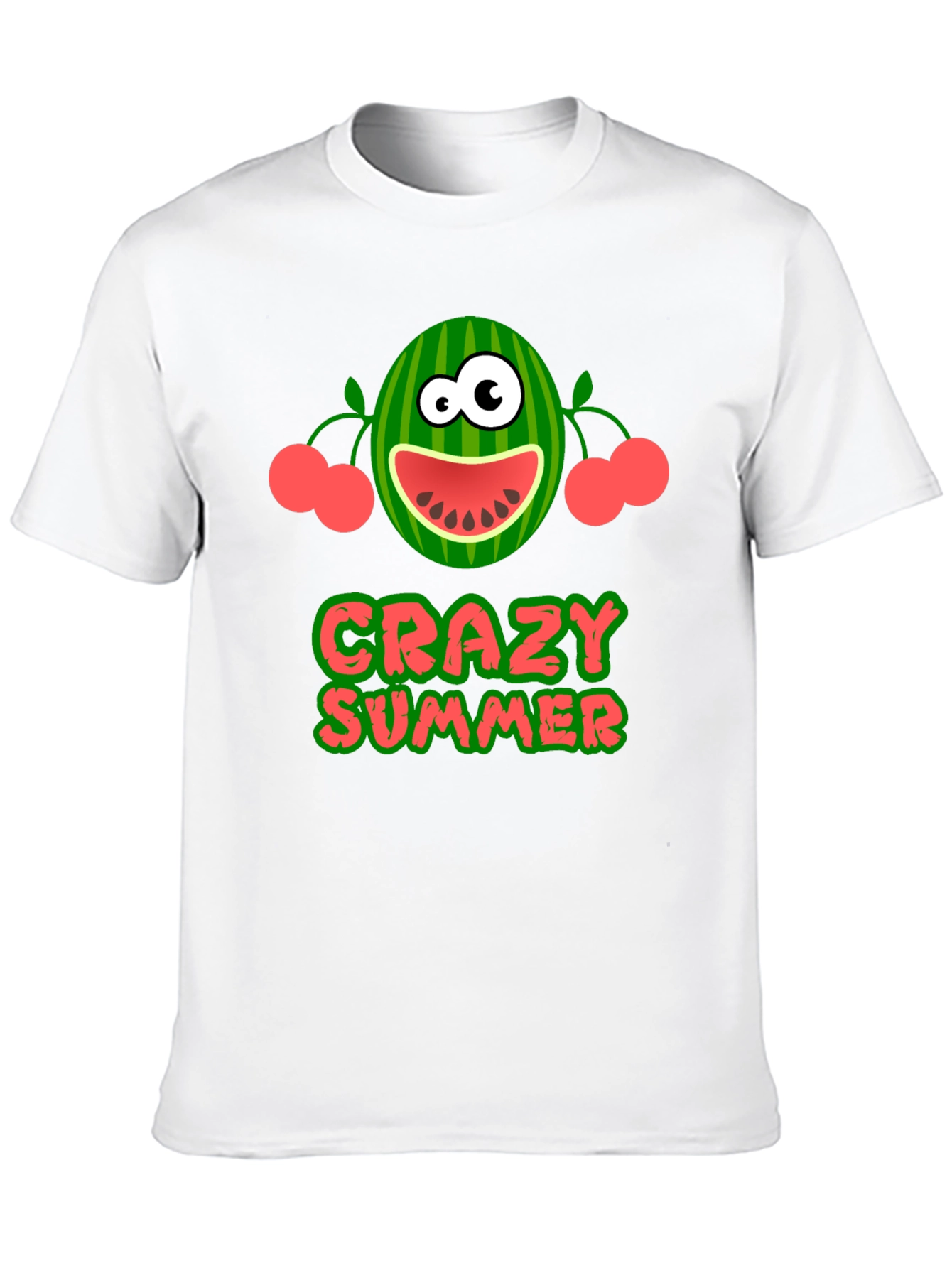 Crazy Summer Graphic Tee - Fun Watermelon Design