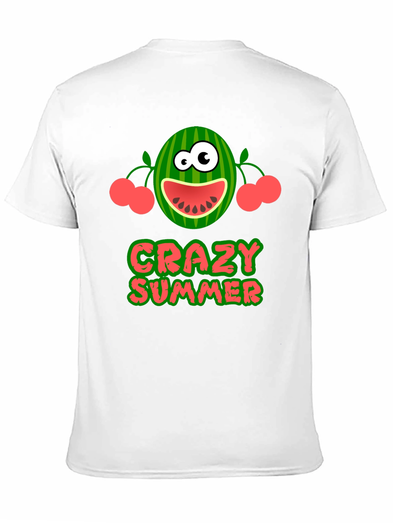 Crazy Summer Graphic Tee - Fun Watermelon Design