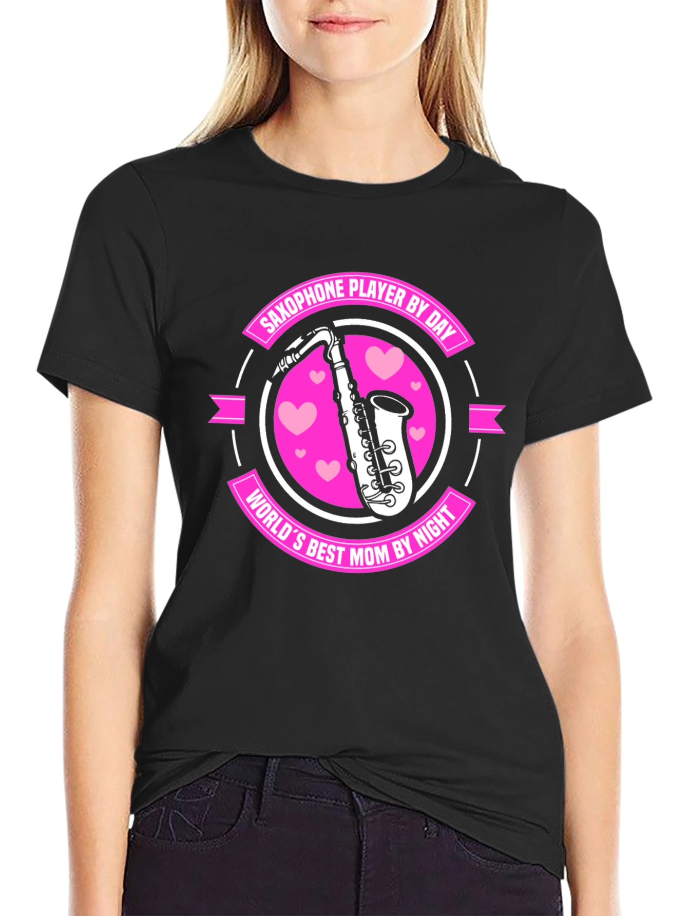 Saxophone Player Mom T-Shirt - Musician Gift