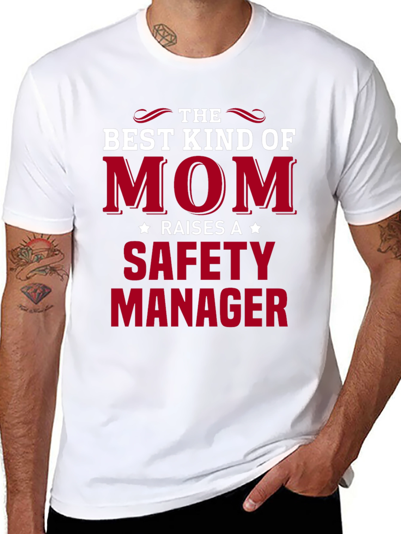 Best Kind of Mom Safety Manager Graphic Tee