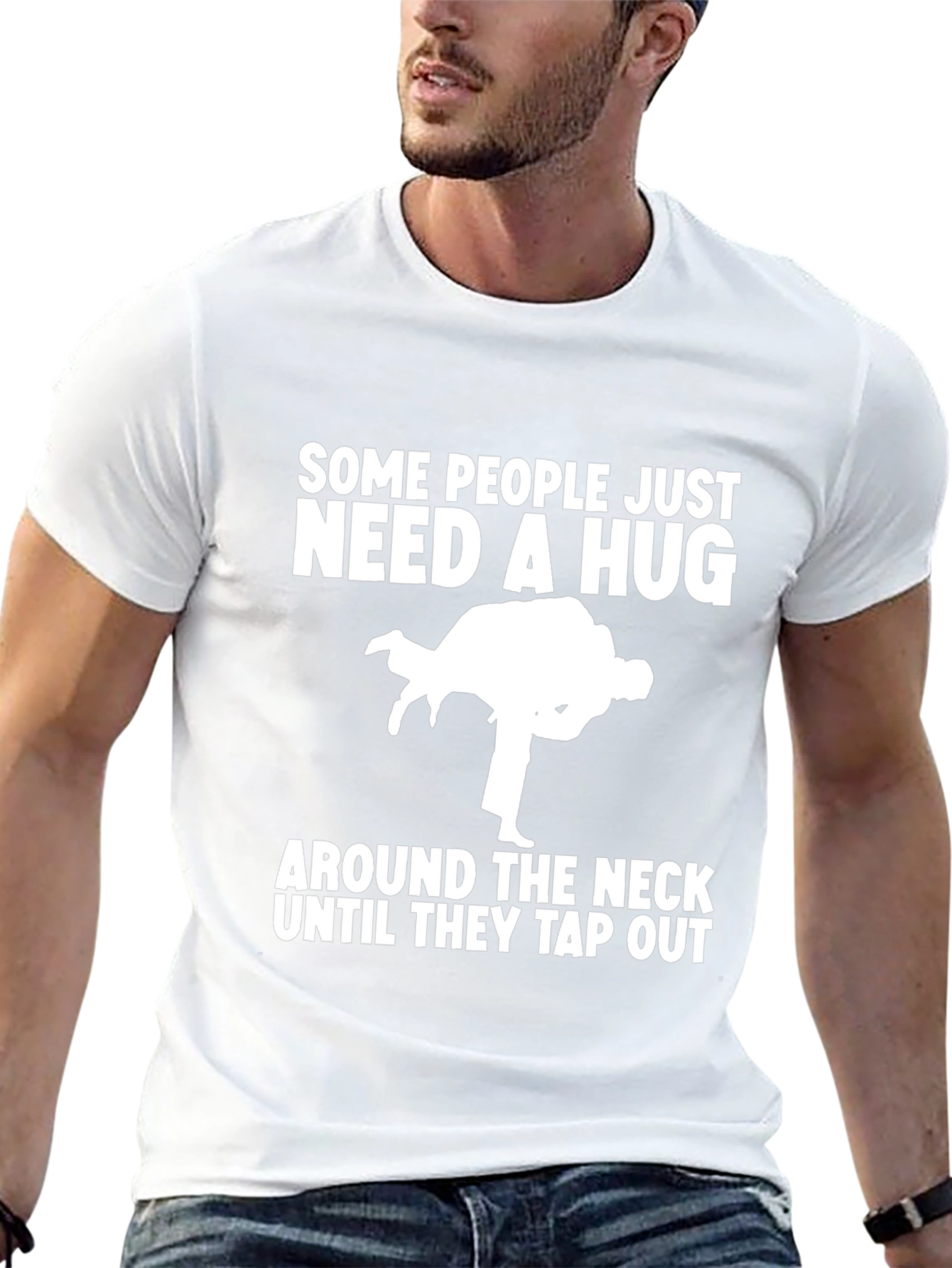 Funny Judo T-Shirt Hug Around The Neck