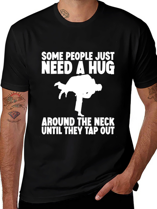 Funny Judo T-Shirt Hug Around The Neck