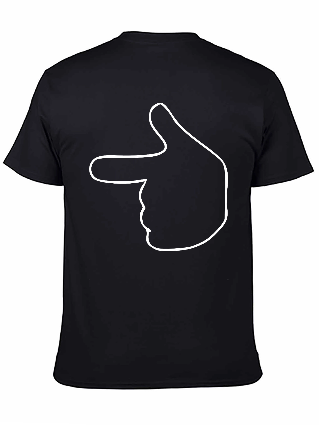 Pointing Hand Graphic Black T-Shirt