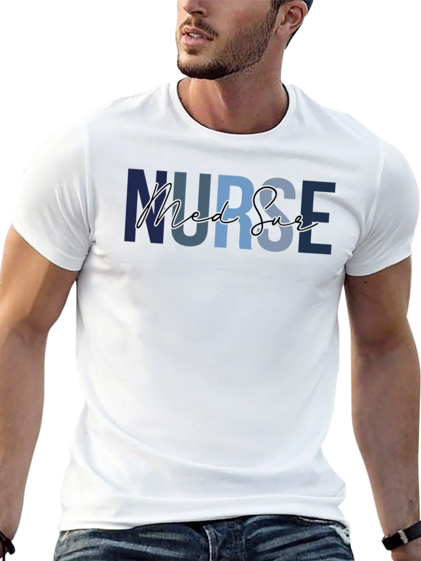 Nurse Med Surg T-Shirt - Comfortable Medical Apparel