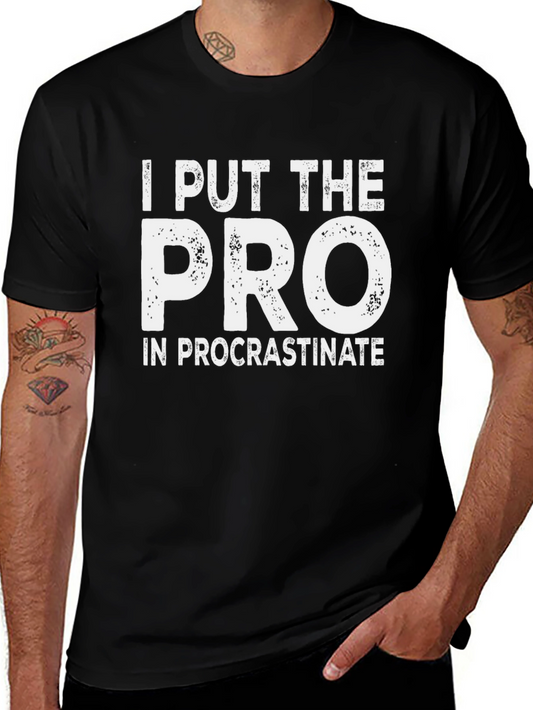 Procrastinate T-Shirt - Funny Slogan Tee
