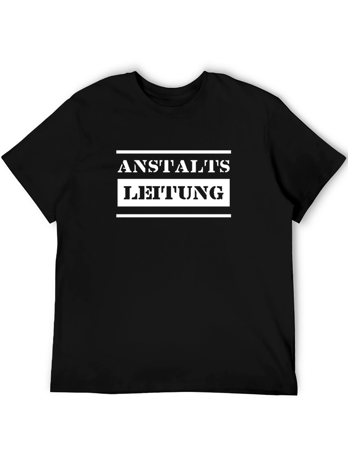 Anstaltsleitung Graphic T-Shirt - Black Cotton Tee