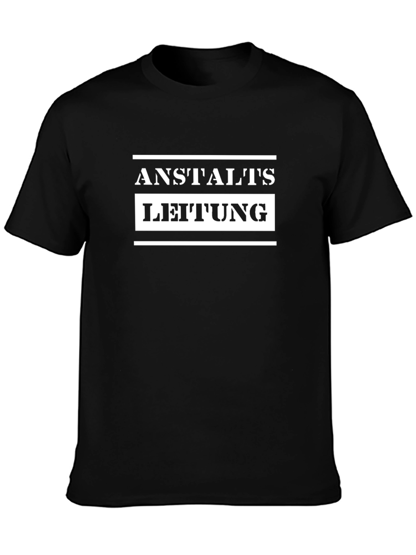Anstaltsleitung Graphic T-Shirt - Black Cotton Tee