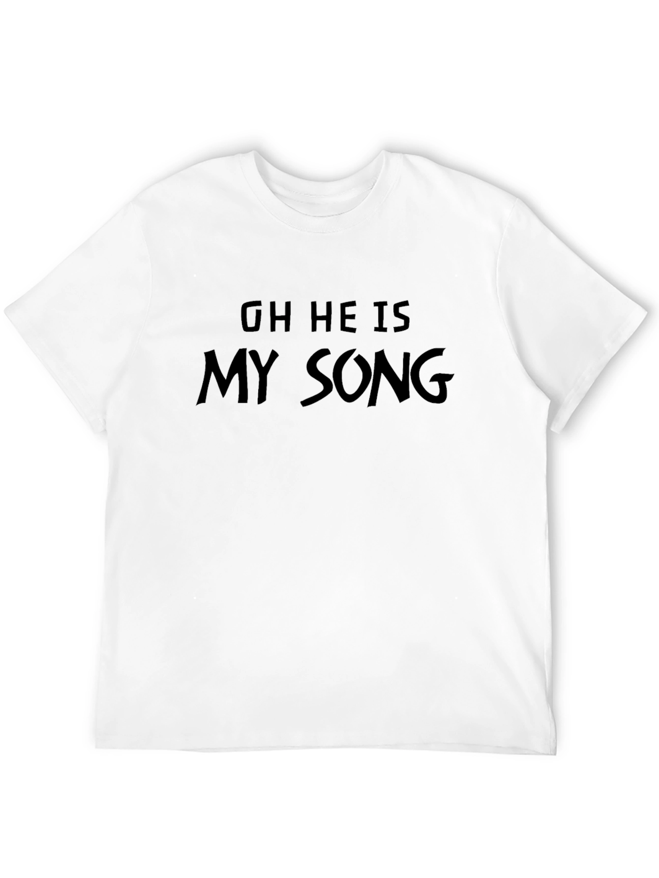 Oh He Is My Song Black Graphic Tee