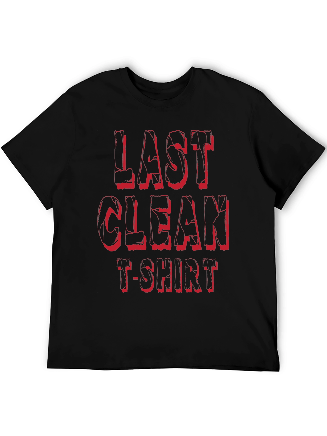 Last Clean T-Shirt Graphic Tee - Black