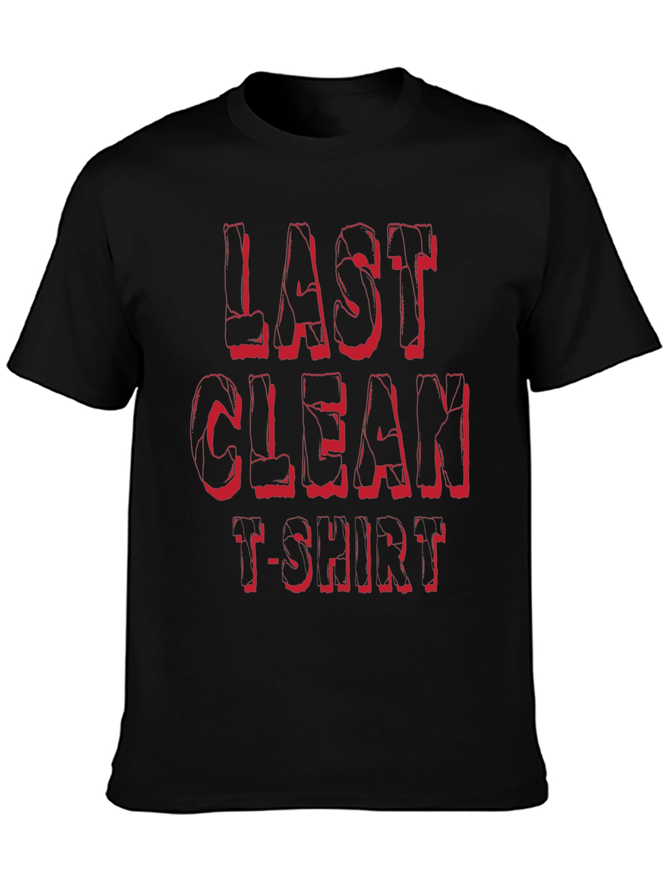 Last Clean T-Shirt Graphic Tee - Black