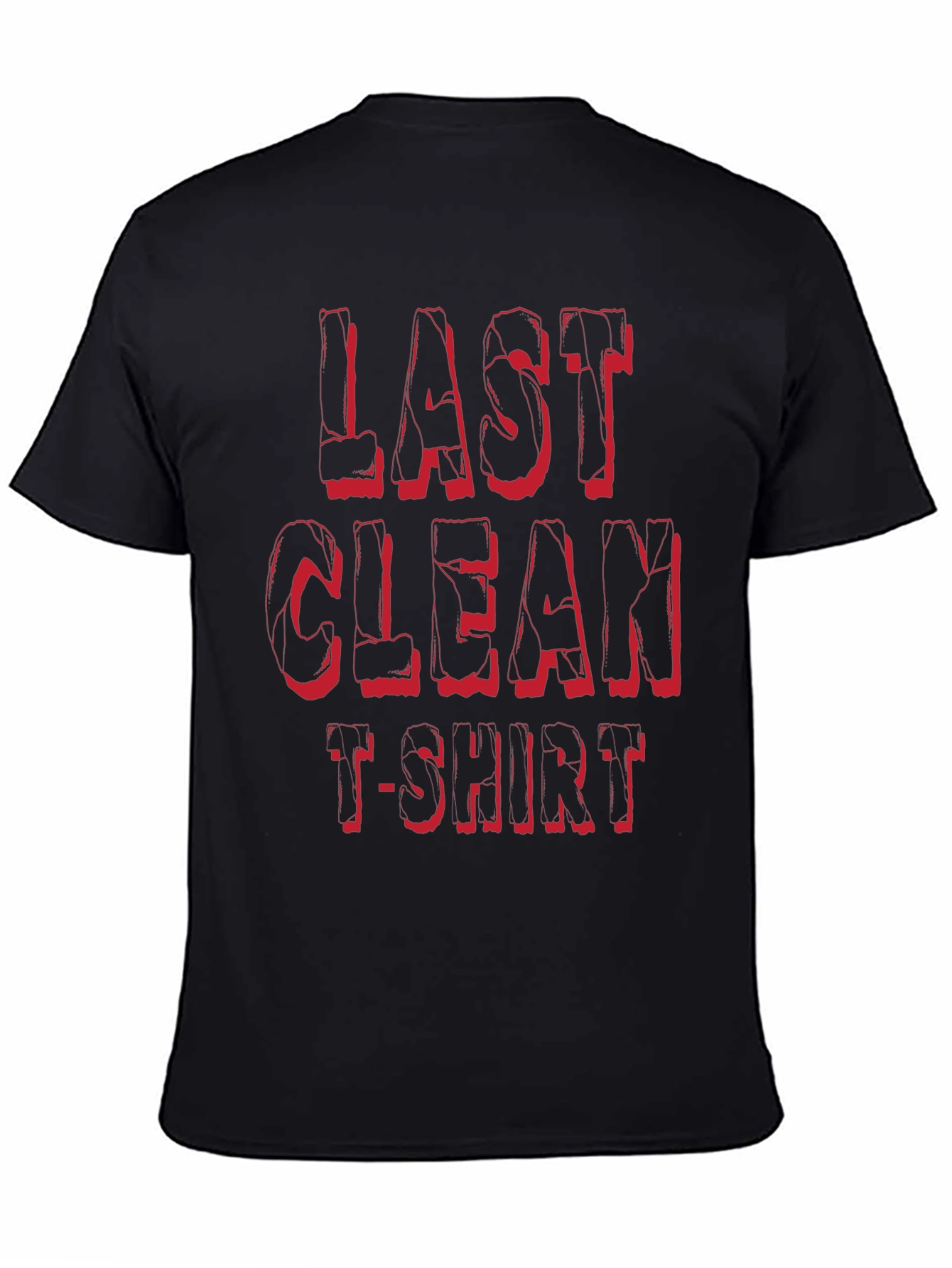 Last Clean T-Shirt Graphic Tee - Black