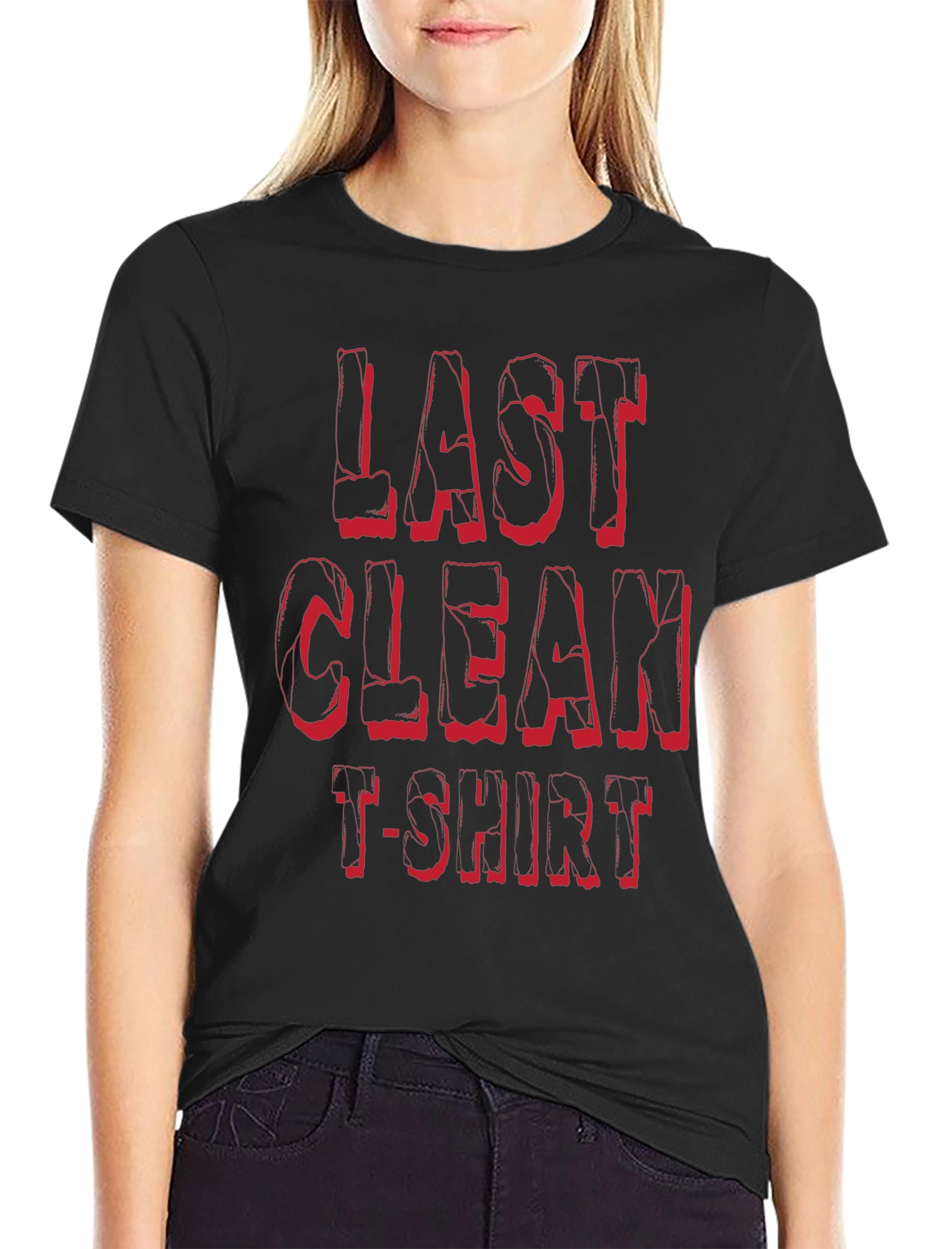 Last Clean T-Shirt Graphic Tee - Black