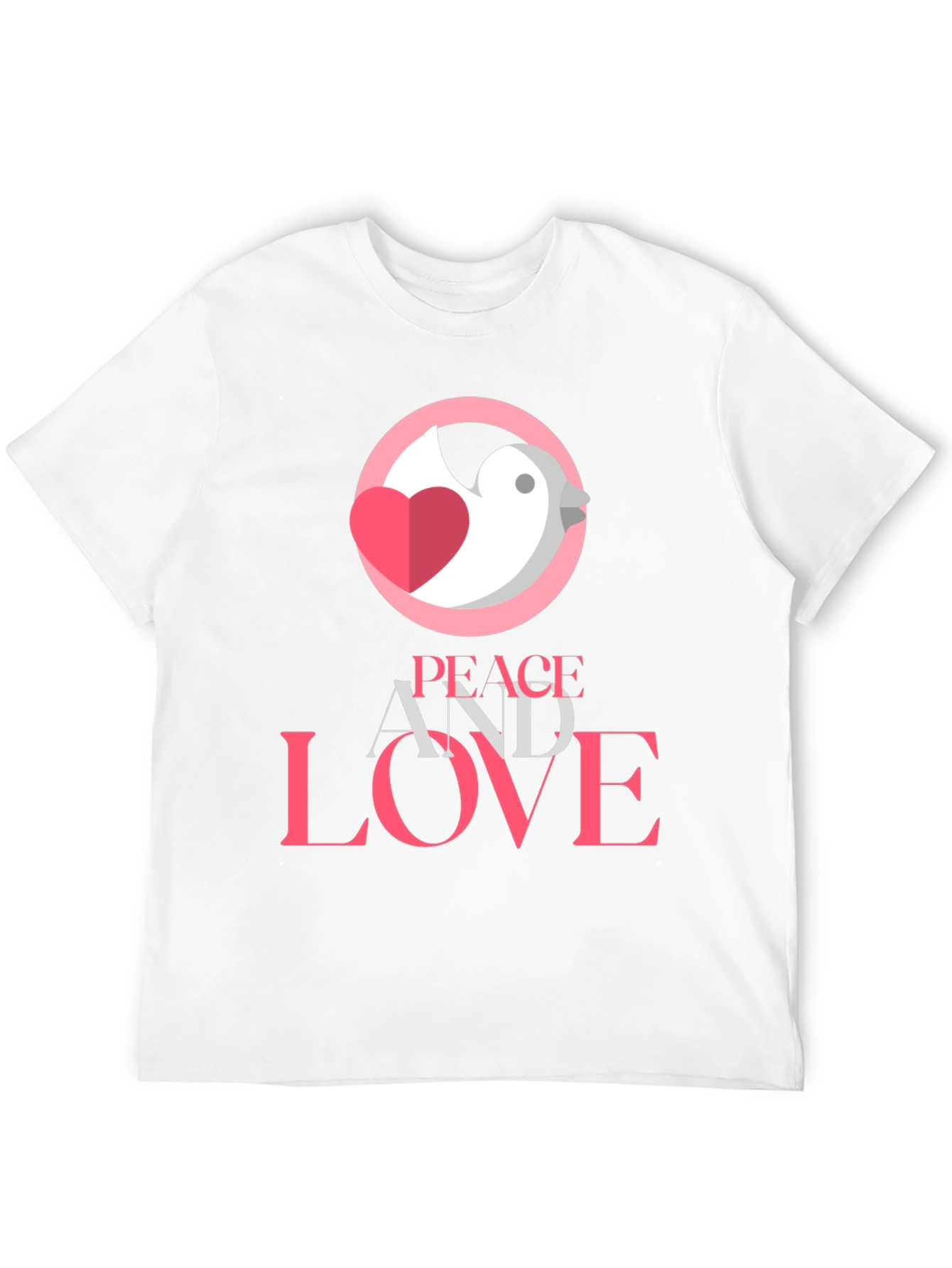 Peace and Love Graphic Tee - Stylish Black T-Shirt
