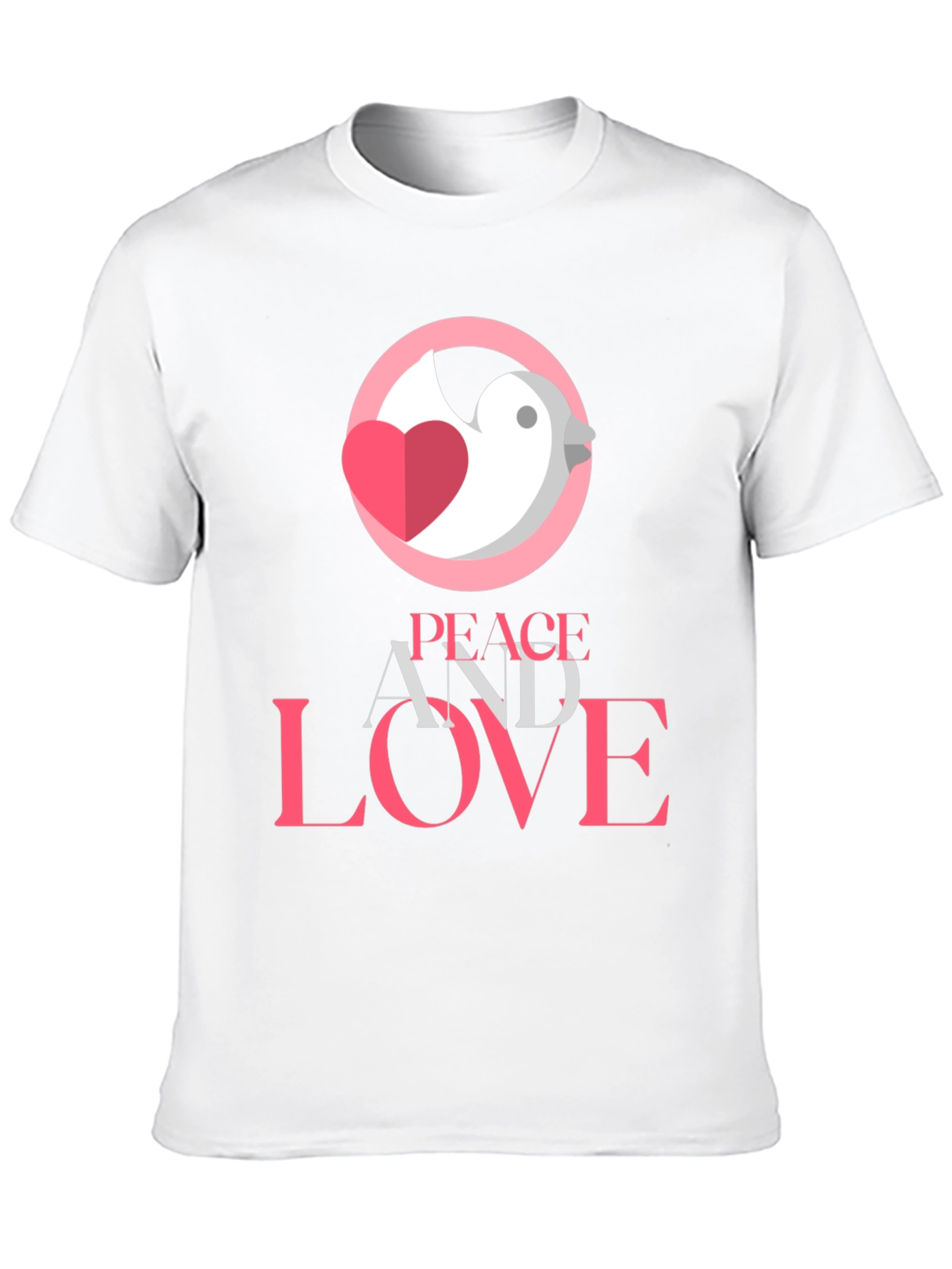 Peace and Love Graphic Tee - Stylish Black T-Shirt