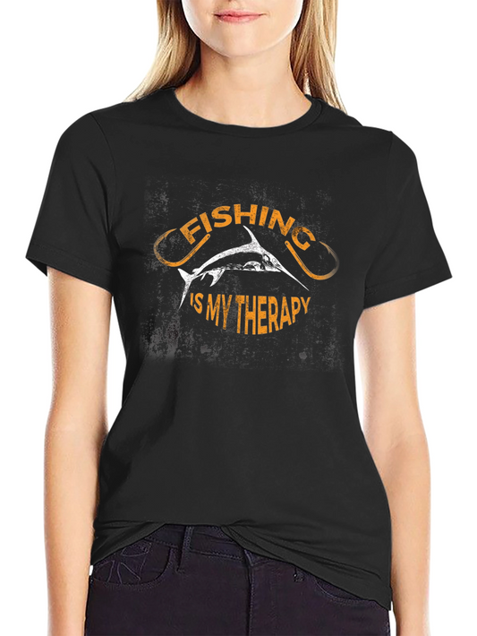 Fishing is My Therapy Graphic T-Shirt