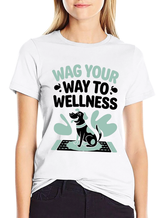 Wag Your Way to Wellness T-Shirt - Black