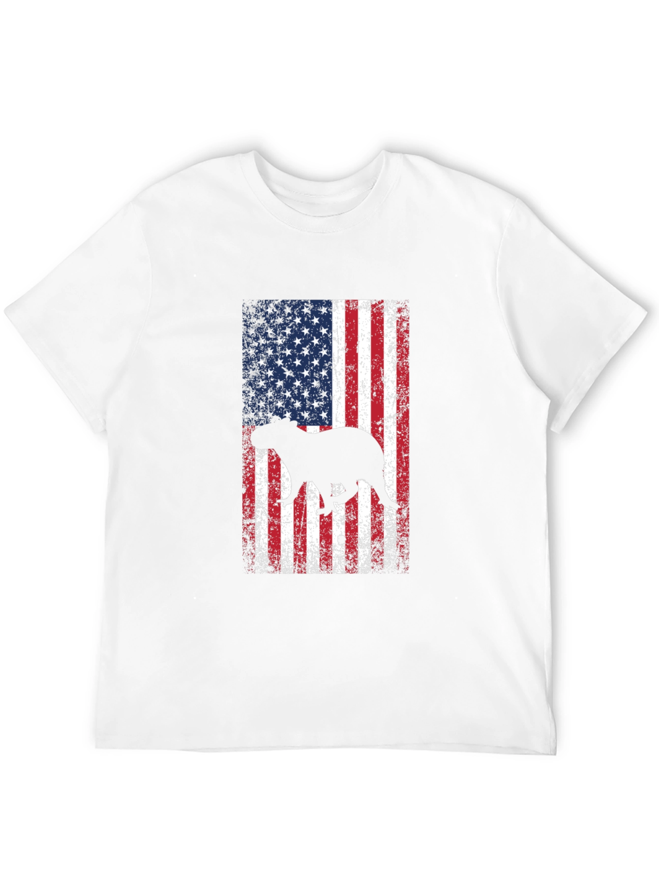 Capybara USA Flag Graphic Tee
