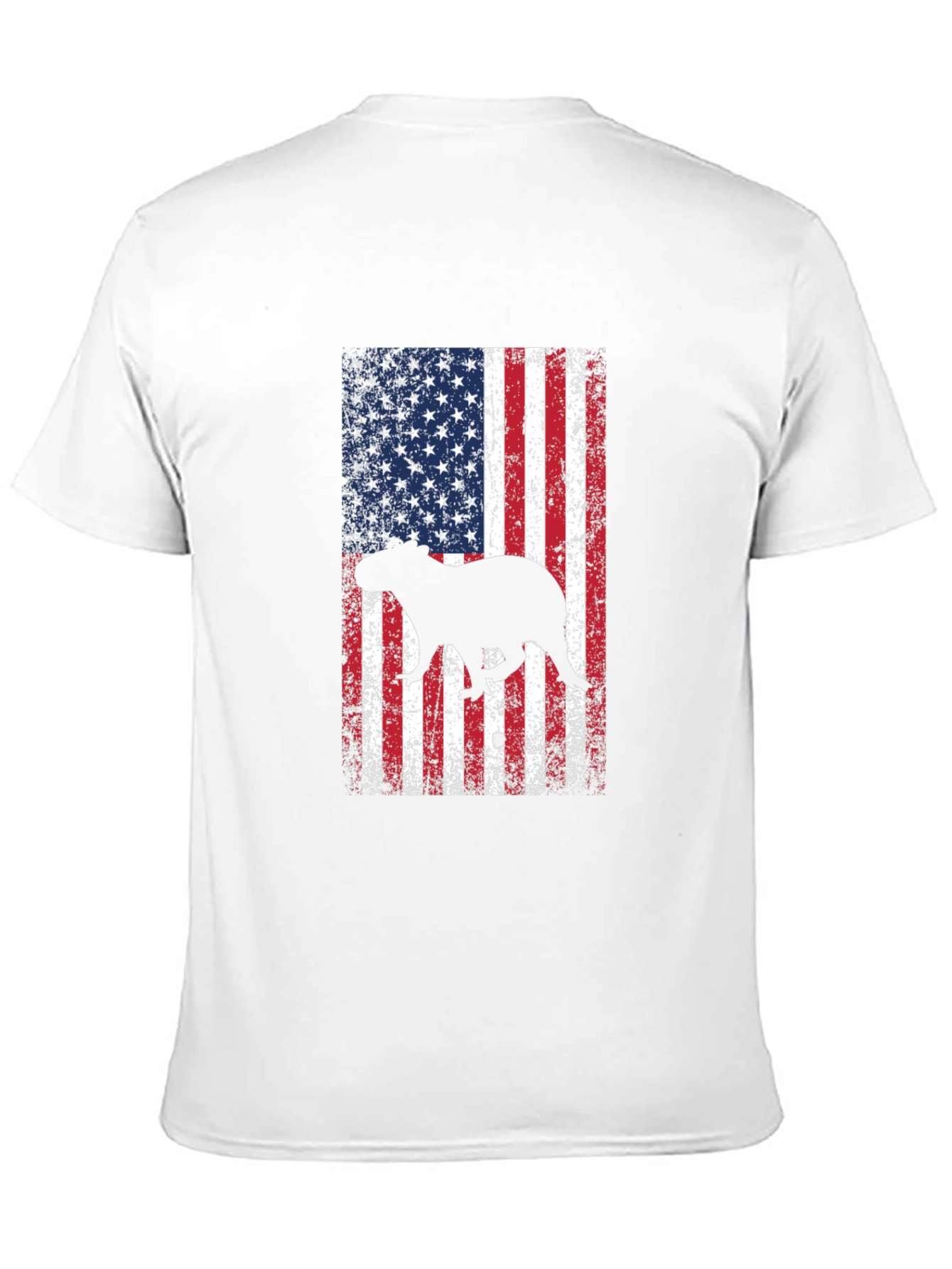 Capybara USA Flag Graphic Tee