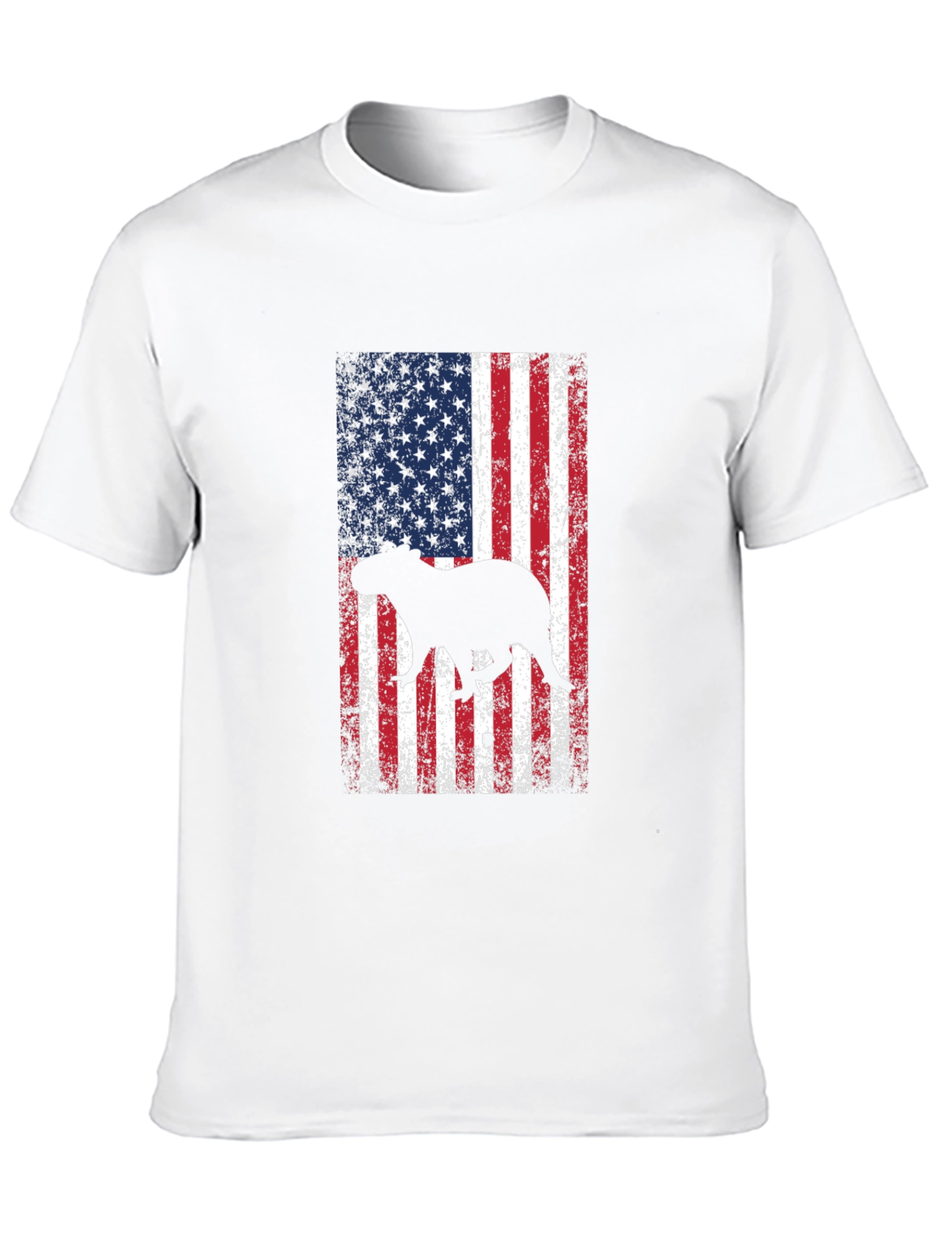 Capybara USA Flag Graphic Tee