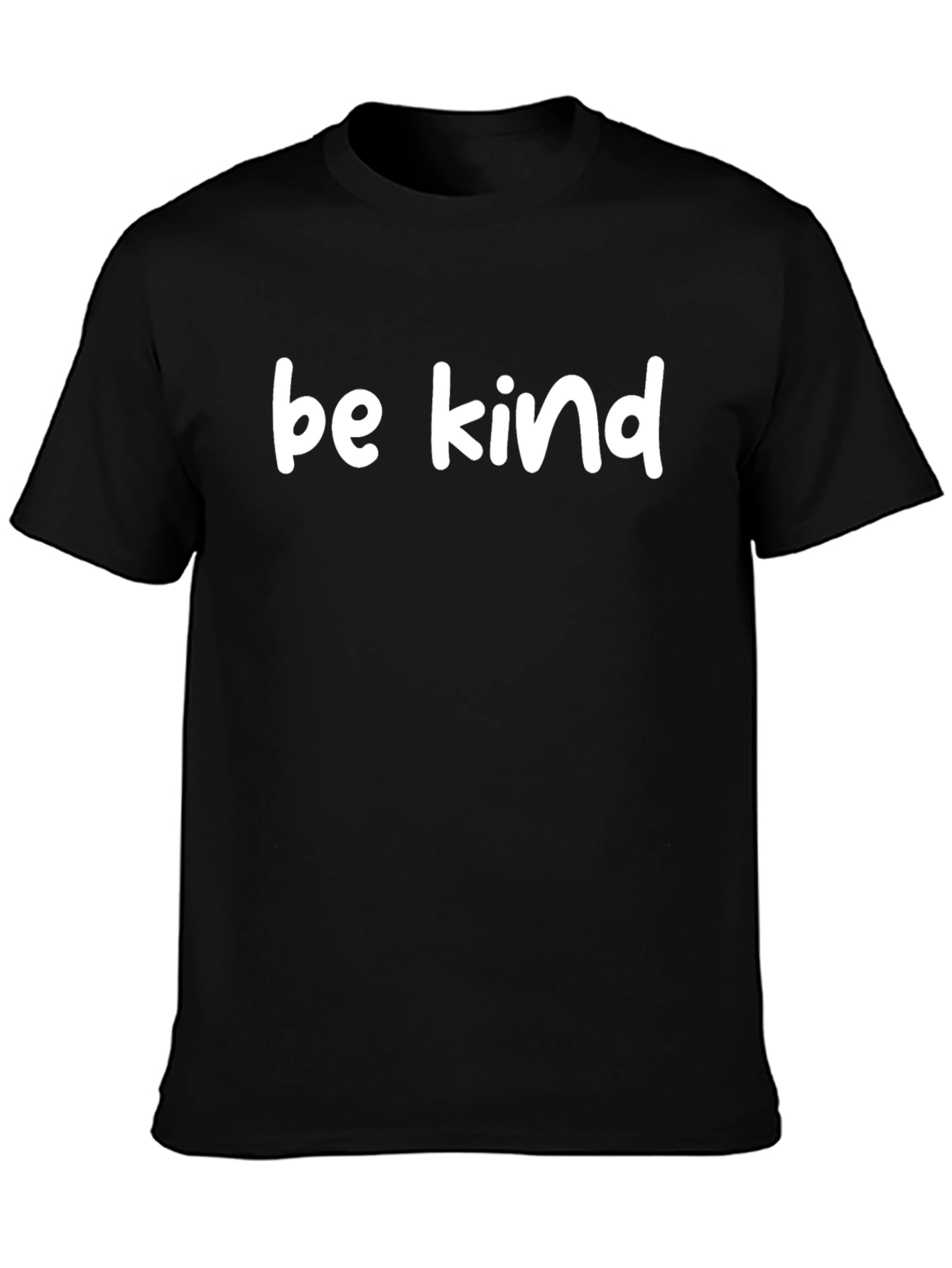 Be Kind Graphic Tee - Black Cotton T-Shirt