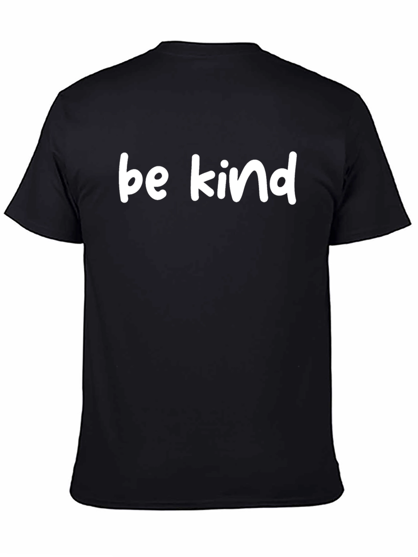 Be Kind Graphic Tee - Black Cotton T-Shirt