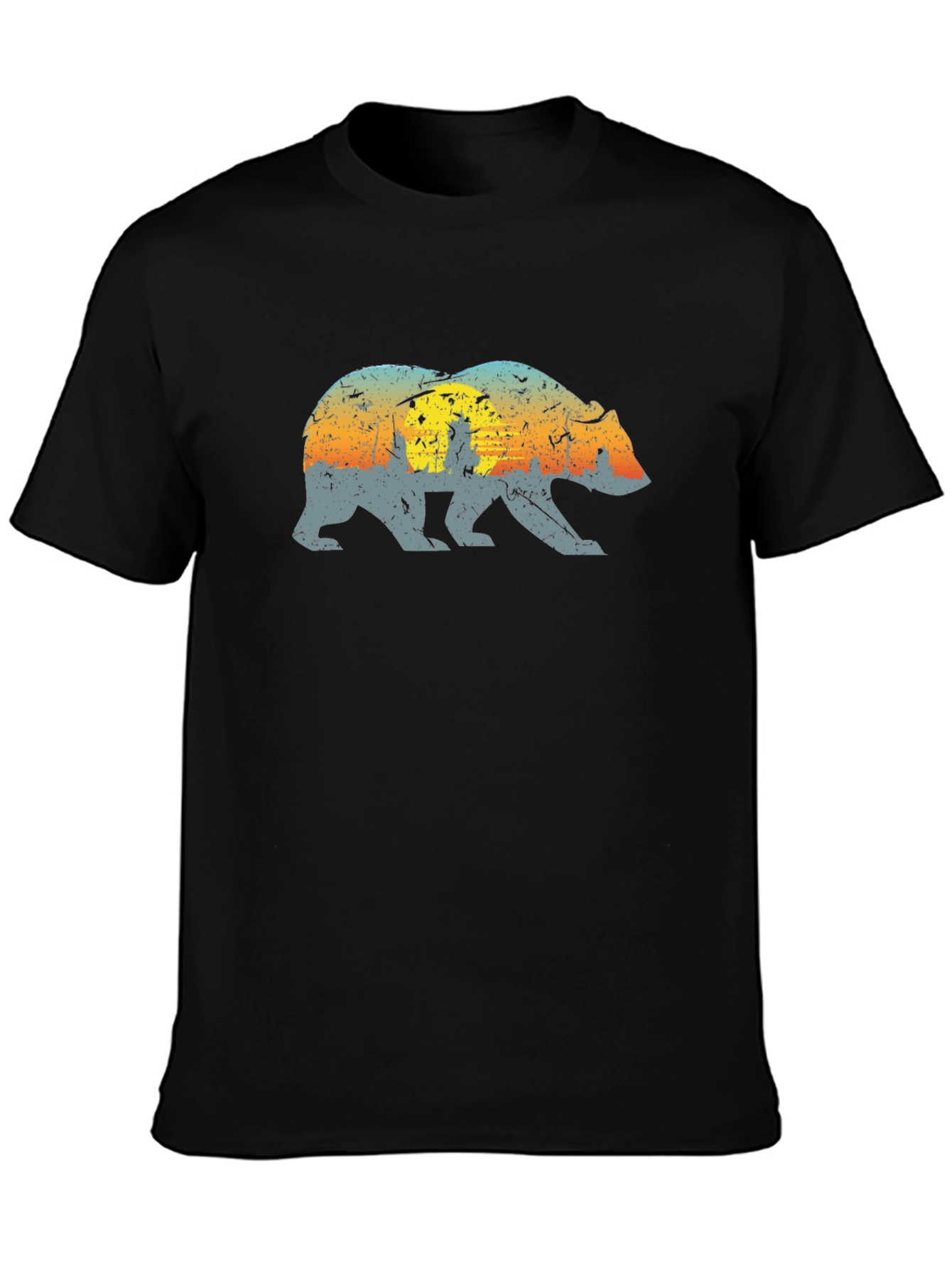 California Bear Graphic Tee - Black