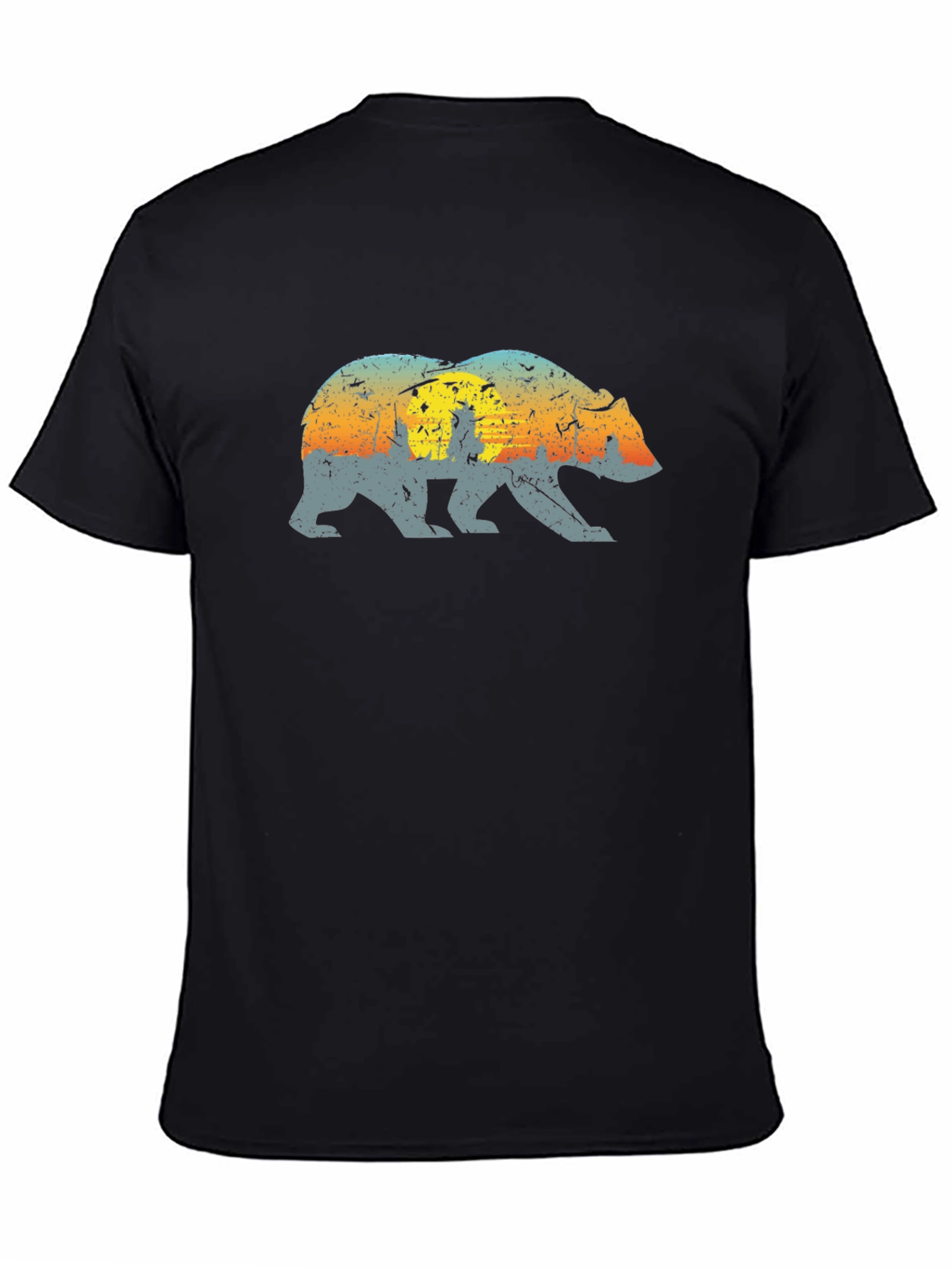 California Bear Graphic Tee - Black