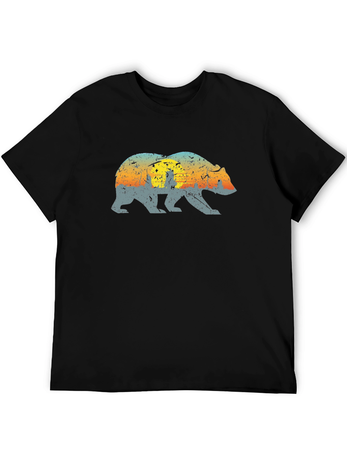 California Bear Graphic Tee - Black