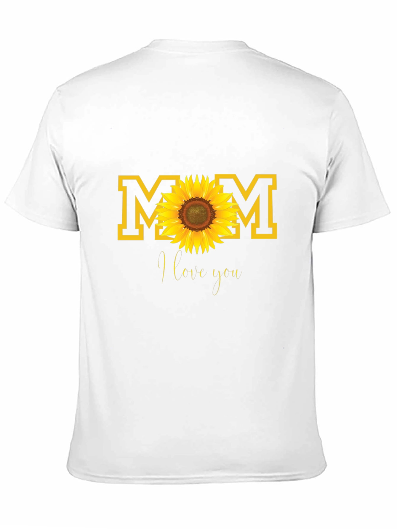Mom Sunflower Graphic Tee - Black