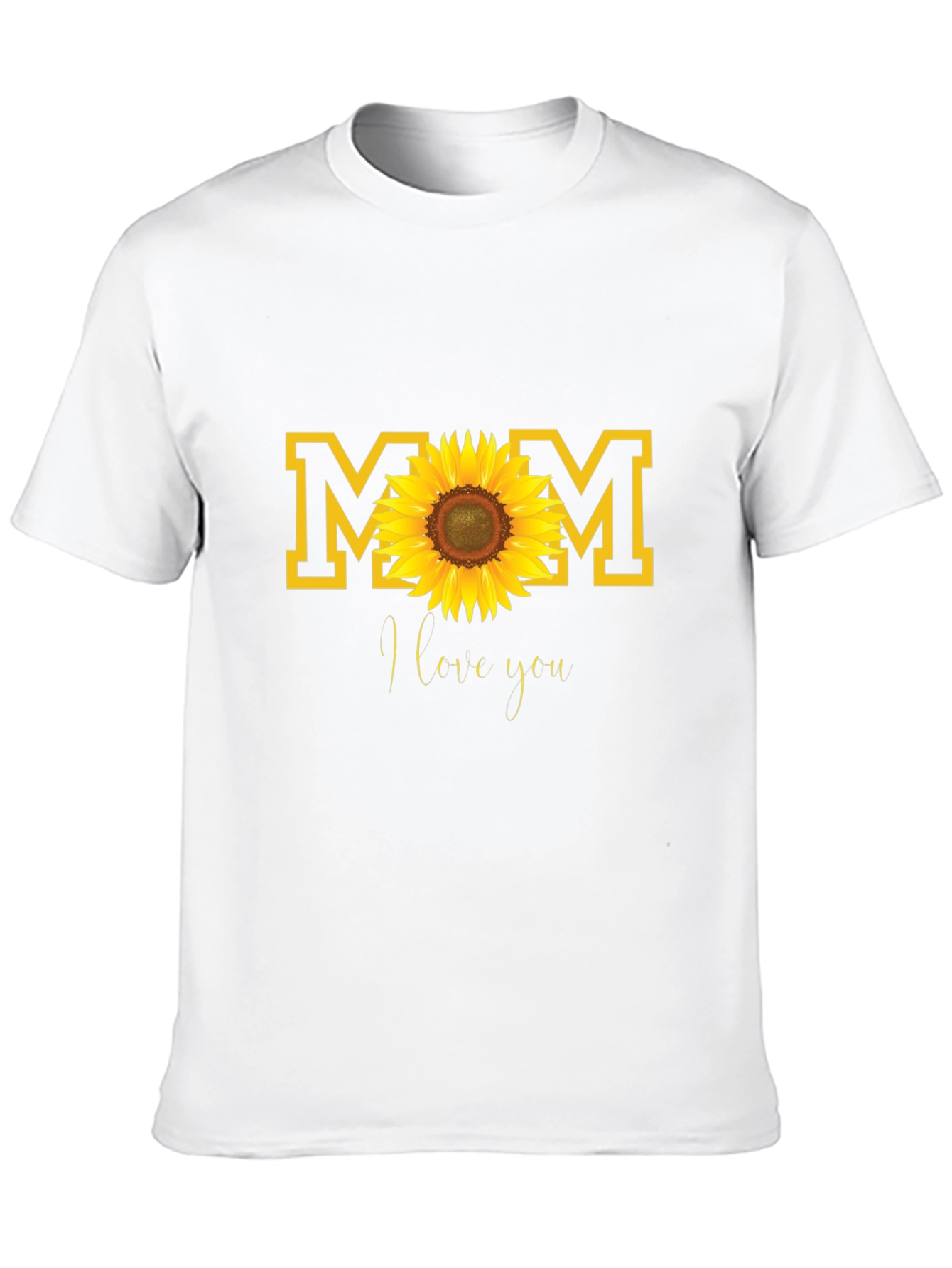 Mom Sunflower Graphic Tee - Black