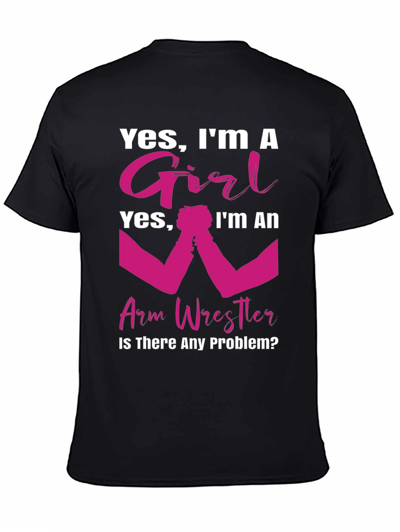 Girl Arm Wrestler T-Shirt - Powerful & Playful Design