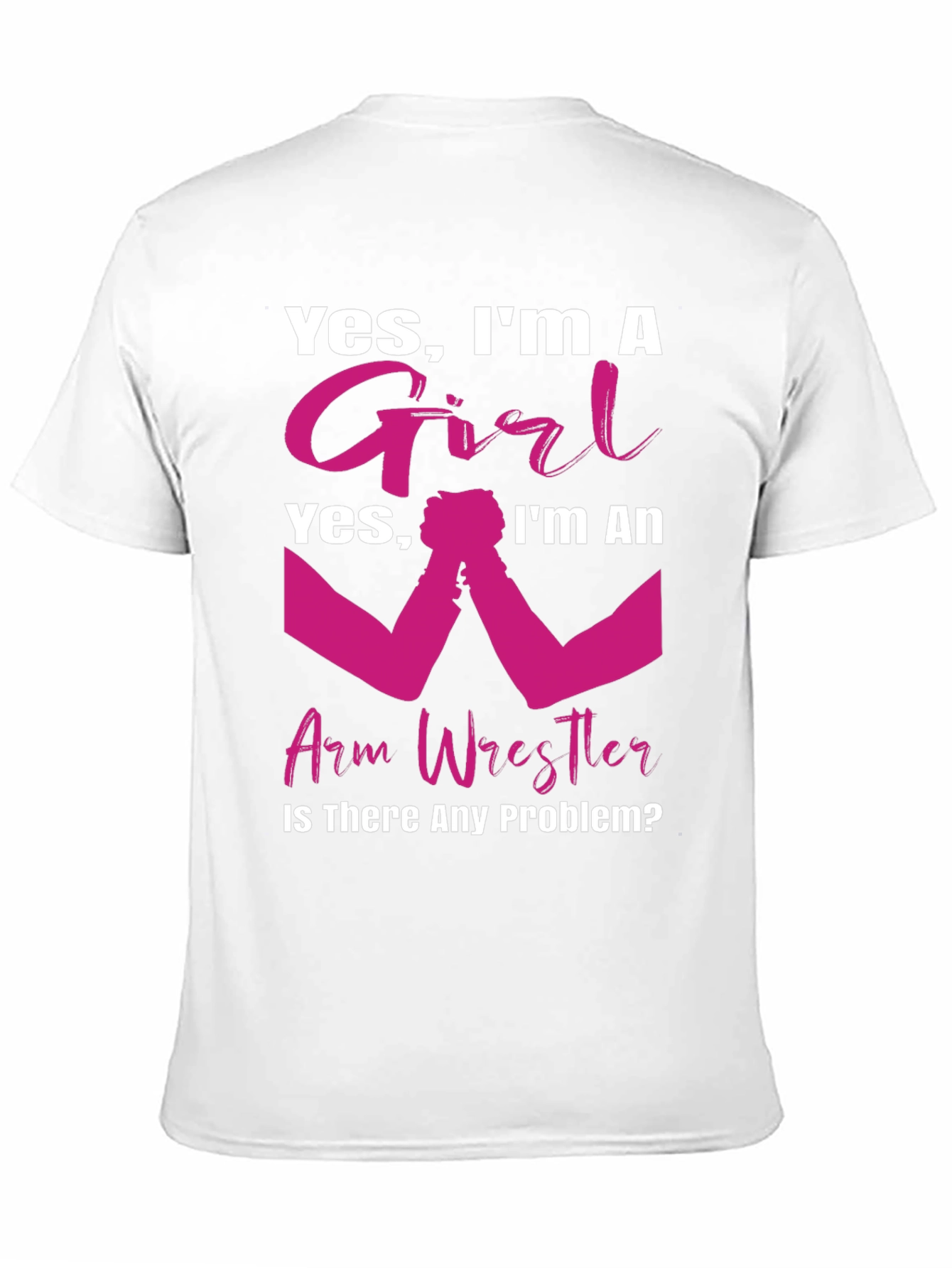 Girl Arm Wrestler T-Shirt - Powerful & Playful Design