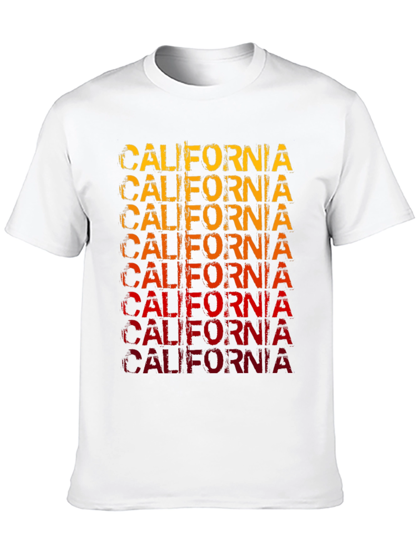 California Graphic Print Mens Black T-Shirt