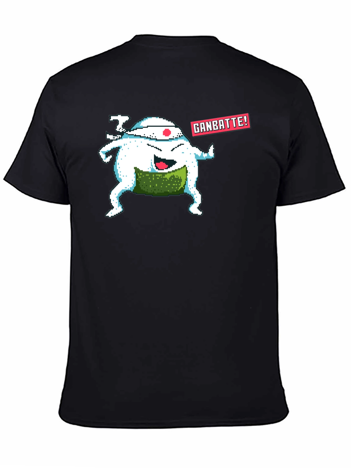 Pixel Art Sushi T-Shirt - Ganbatte! Design