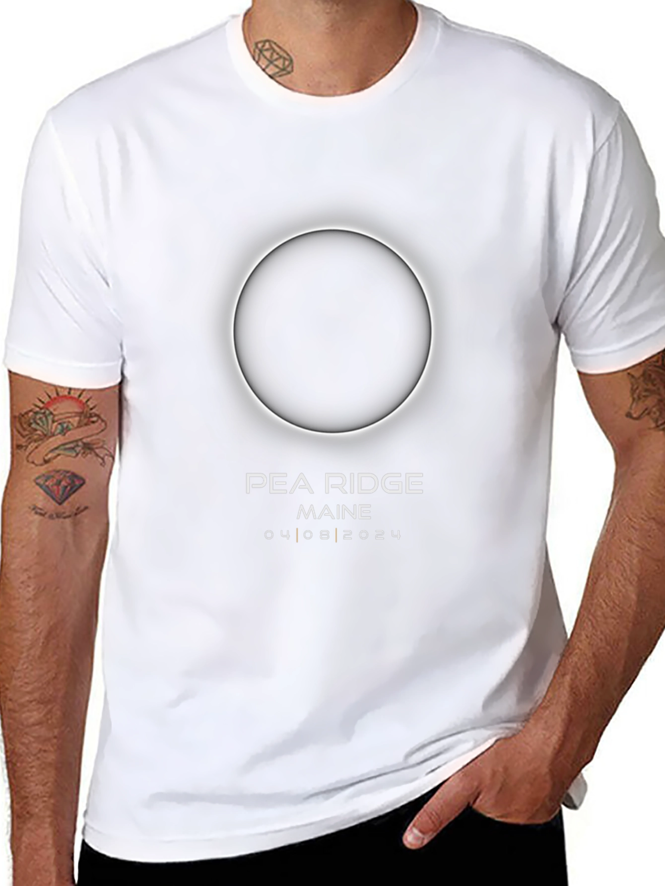 Total Solar Eclipse T-Shirt - Pea Ridge Maine 2024