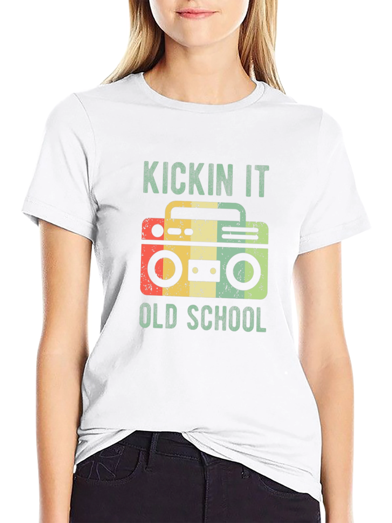 Retro Boombox T-Shirt - Kickin It Old School!