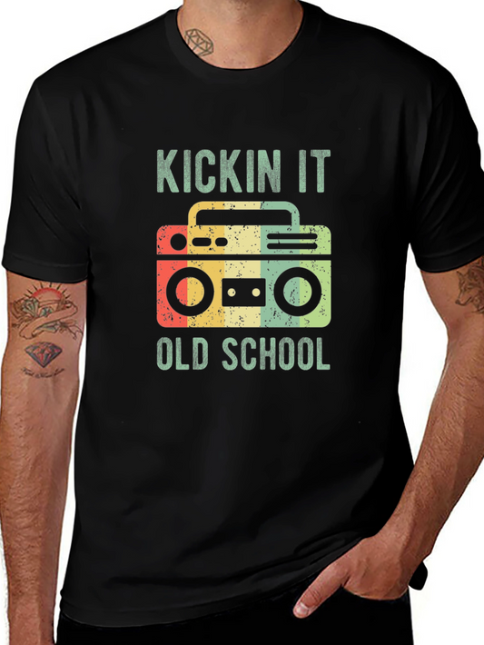 Retro Boombox T-Shirt - Kickin It Old School!