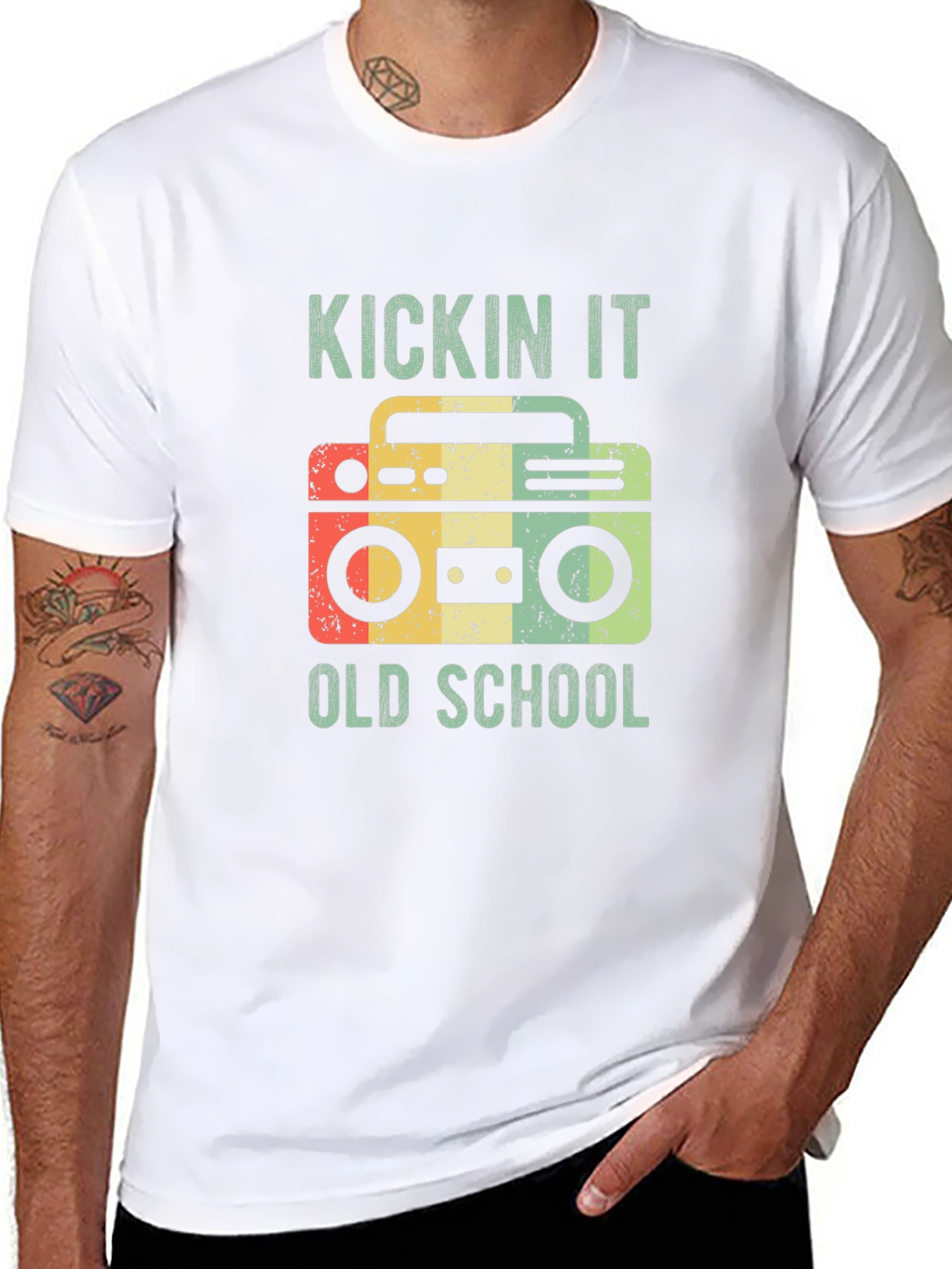 Retro Boombox T-Shirt - Kickin It Old School!
