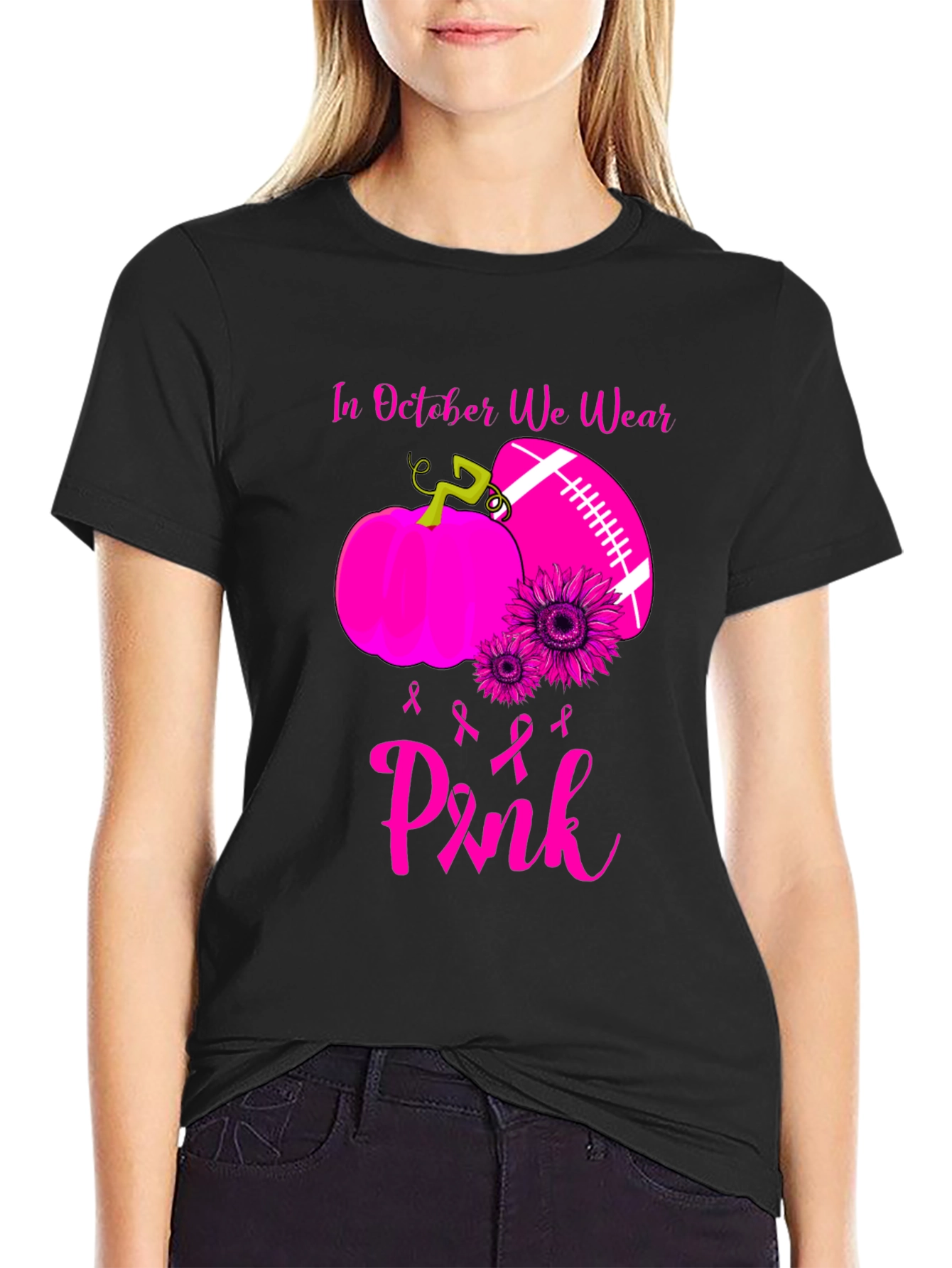 In October We Wear Pink T-Shirt