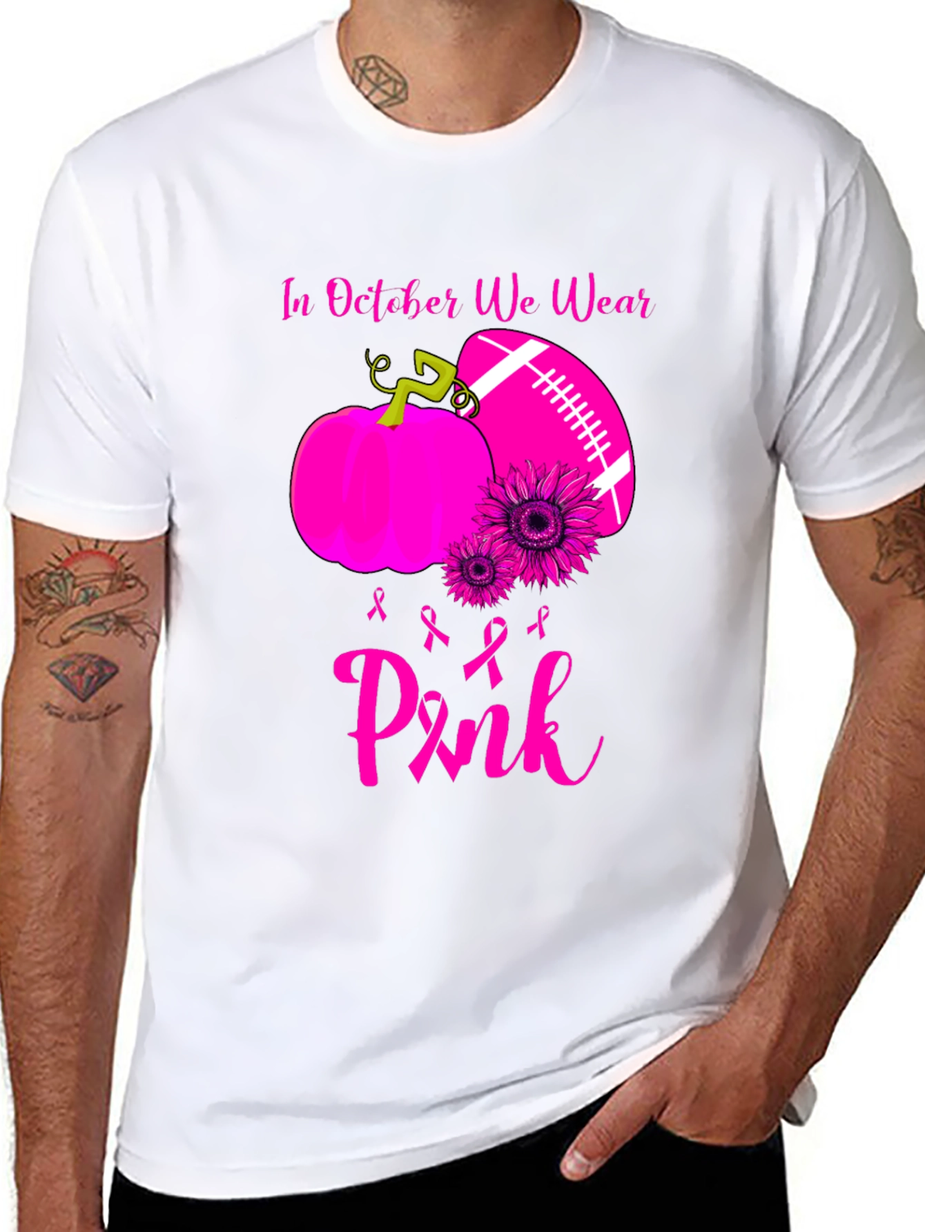 In October We Wear Pink T-Shirt