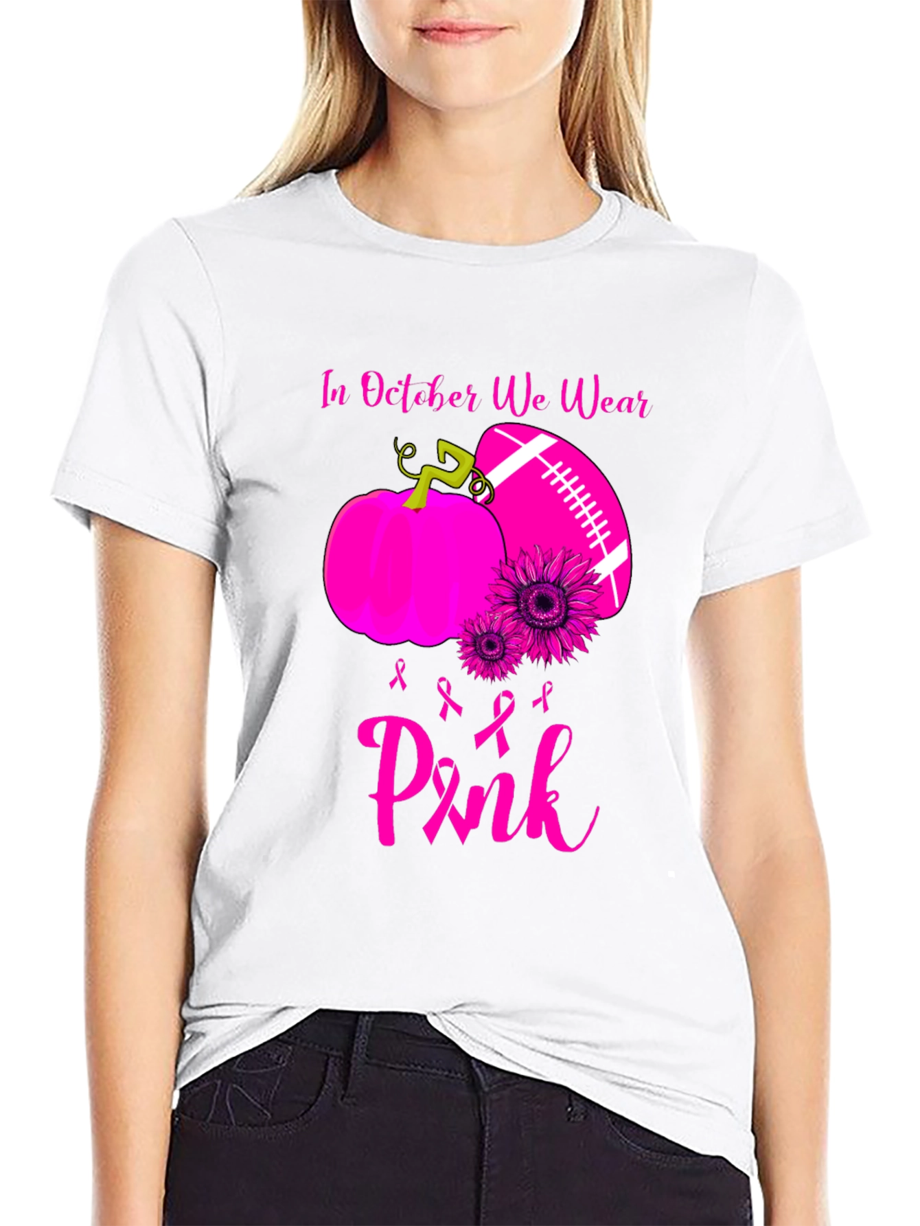 In October We Wear Pink T-Shirt