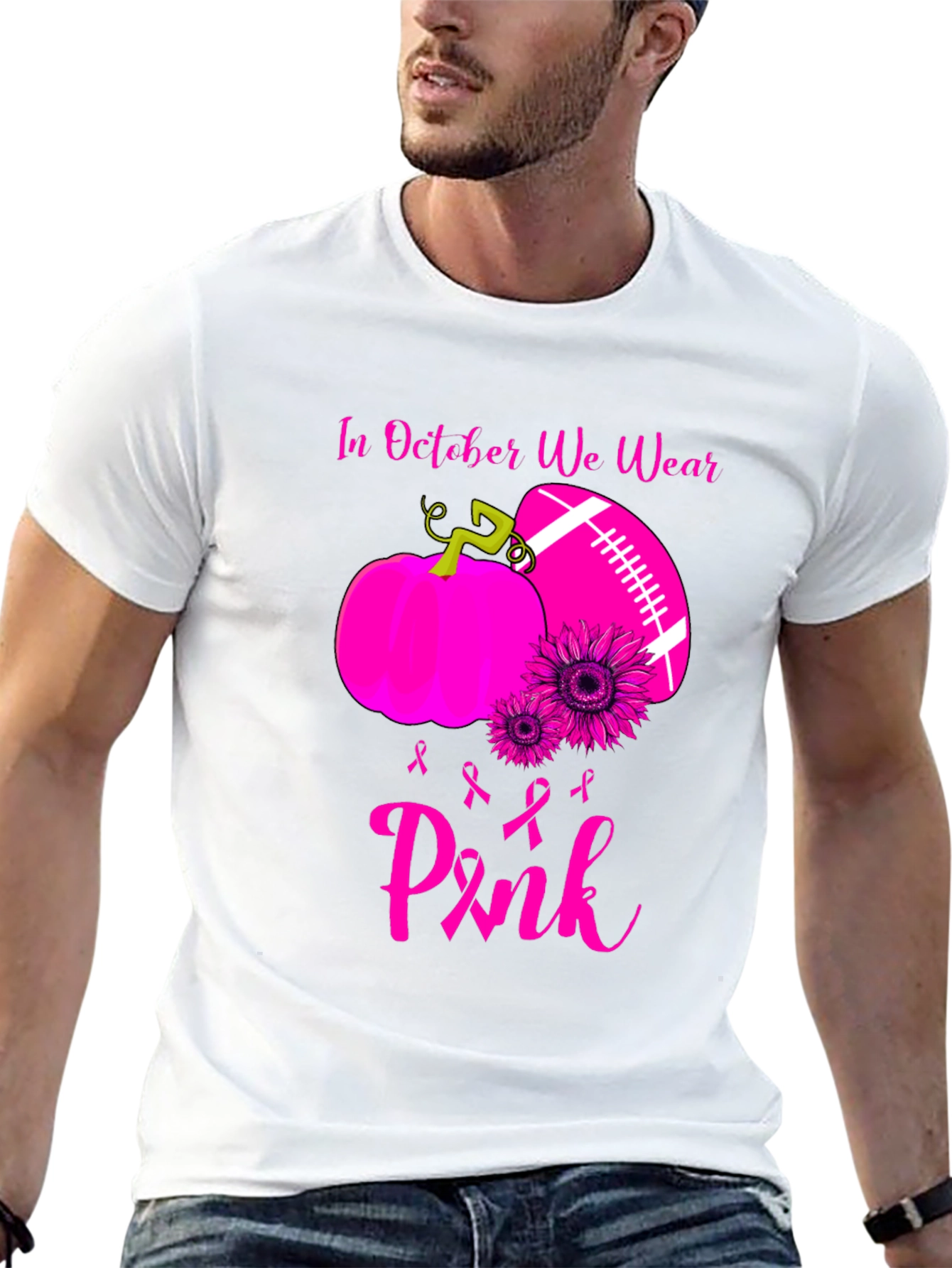 In October We Wear Pink T-Shirt
