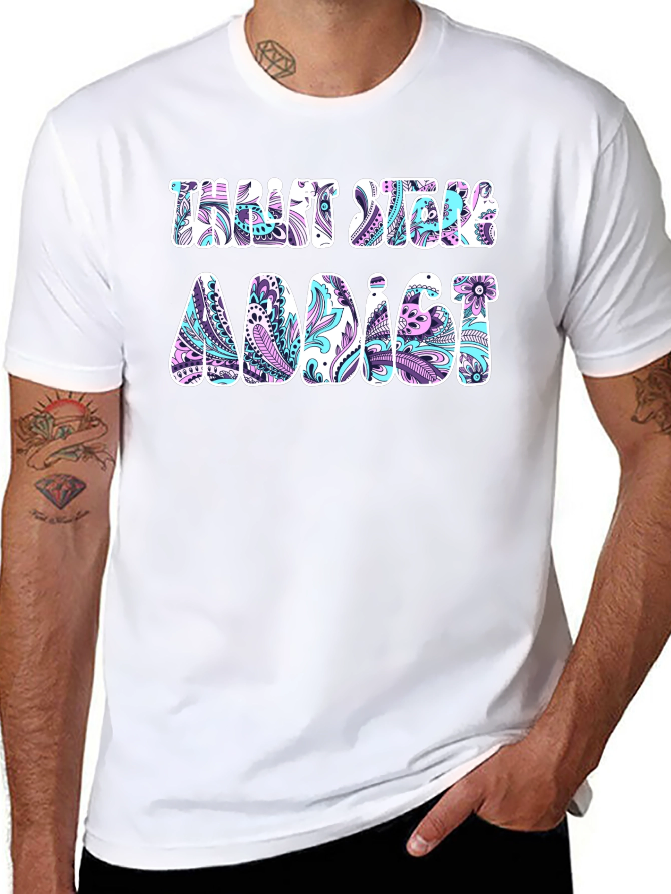 Thrift Store Addict Graphic Tee