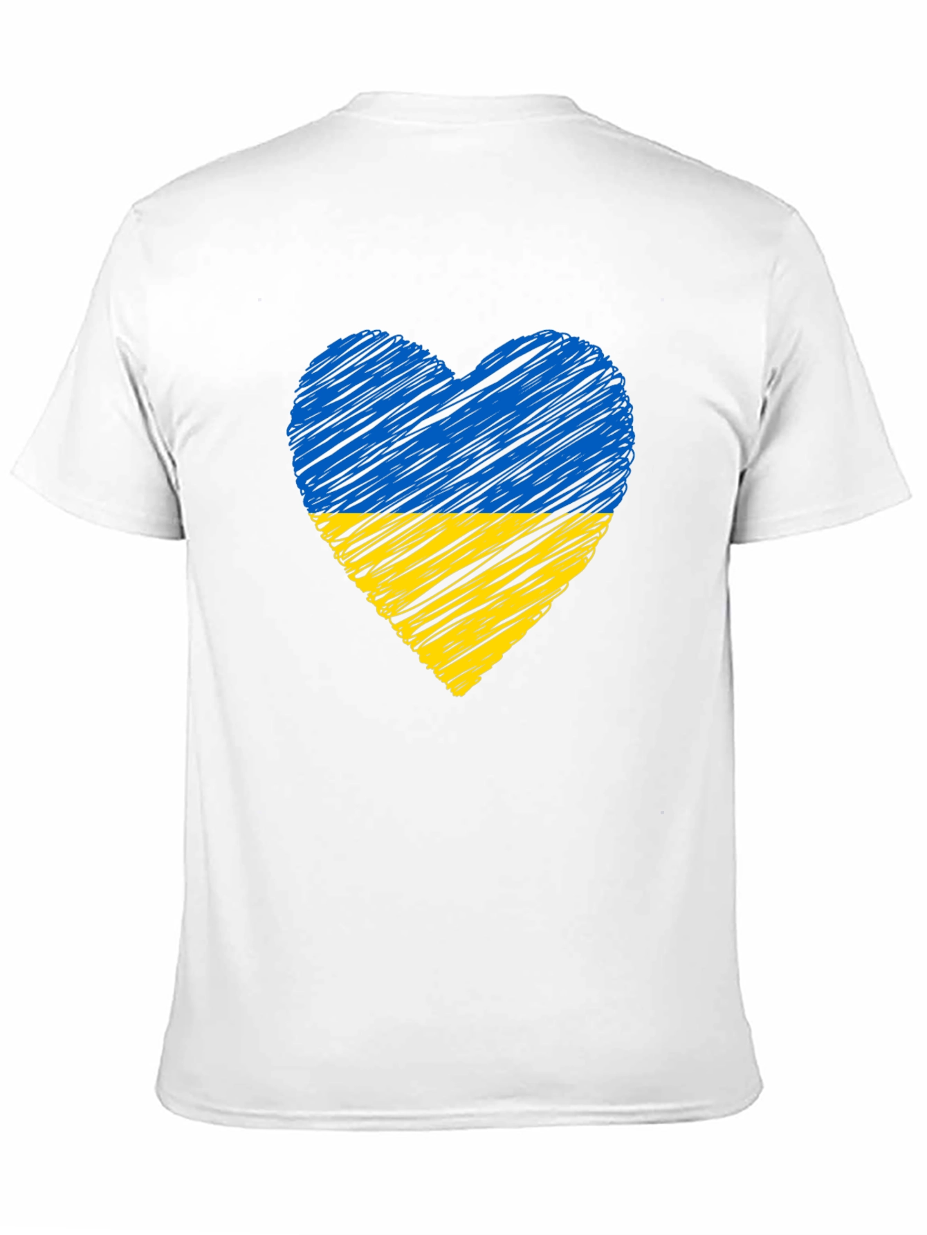 Ukraine Flag Heart T-Shirt