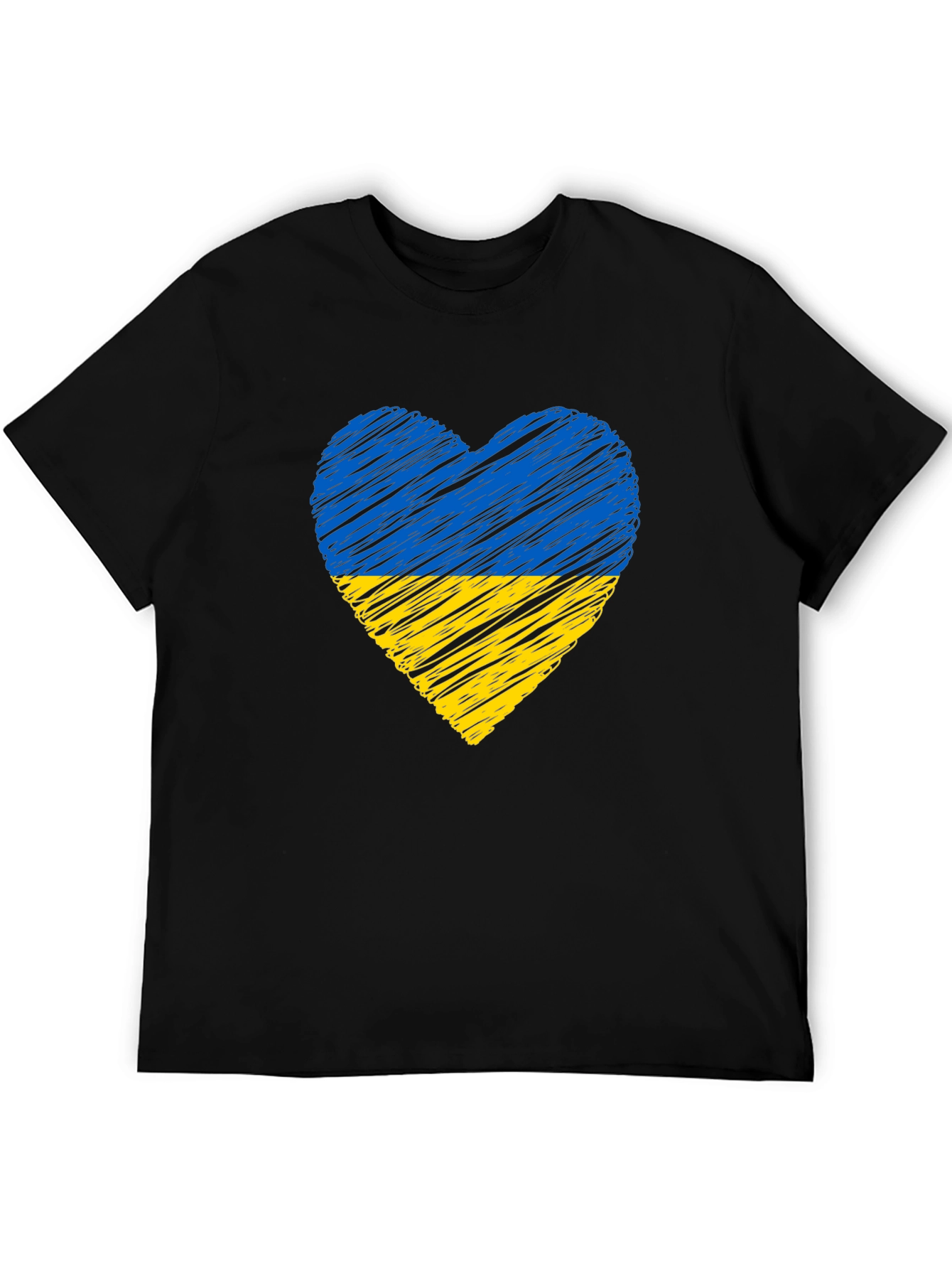 Ukraine Flag Heart T-Shirt