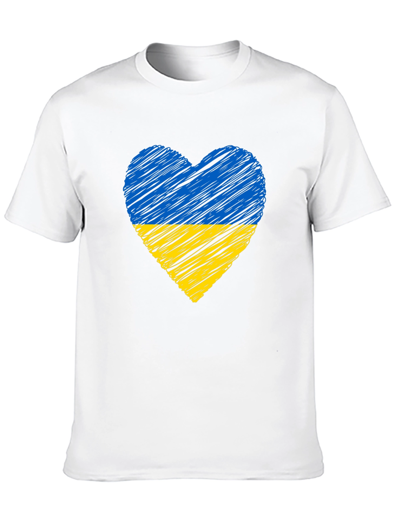 Ukraine Flag Heart T-Shirt